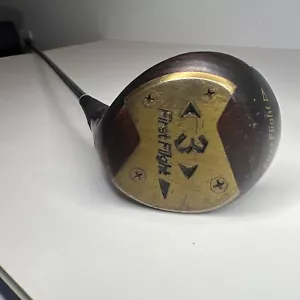 VINTAGE PERSIMMON WOODS First Flight RH Golf Club Set 3W STEEL SHAFT - Picture 1 of 11