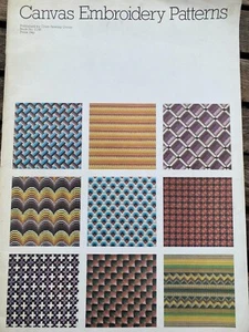 Canvas Embroidery Patterns Book No. 1198 - 28 Designs 1970's Booklet - Picture 1 of 9