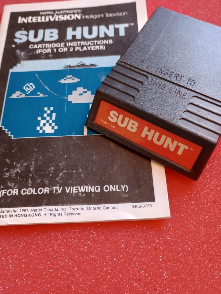 Intellivision Mattel 1979 Sub Hunt With Booklet Not Tested - Image 1 of 1