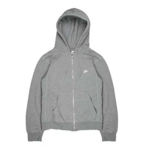 Nike Hoodie Kapuzenjacke Reißverschluss Vintage Zipper Grau Basic Jacke Pullove - Bild 1 von 5