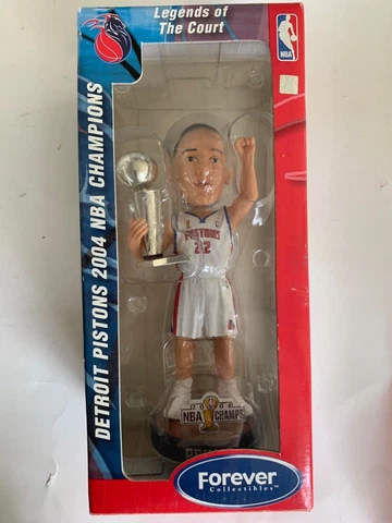 TAYSHAUN PRINCE DETROIT PISTONS FOREVER 2004 NBA CHAMPS TROPHY BOBBLEHEAD NIB Cover
