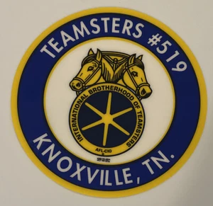 TEAMSTERS LOCAL 519 - Knoxville Tennessee Window Cling - Horses - Picture 1 of 4