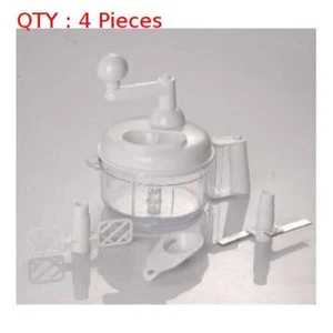 4X BRAND NEW MANUAL QUICK EASY FOOD CHOPPER PROCESSOR MIXER KITCHEN TOOL - Picture 1 of 2