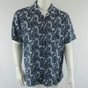 Camicia Mizzen + Main Performance manica corta con bottoni uomo M stampa hawaiana - Foto 1 di 8
