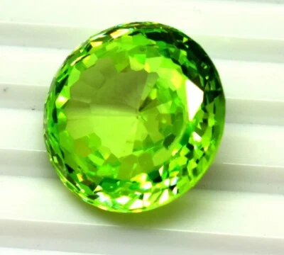 Natürlicher Afghanistan Rundschliff 49 Karat Riesiger Grüner Peridot Zertifiz... - Bild 1 von 4