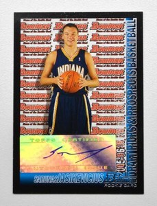 2005-06 Bowman #157 Sarunas Jasikevicius AU RC