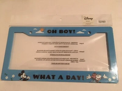 Disney Mickey & Minnie Mouse marco de matrícula coche automático "¡Oh chico!  ¡Qué día!" Foto 1 de 4