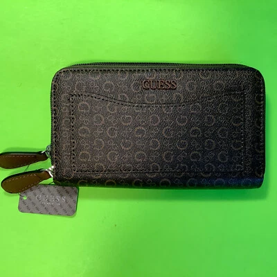 Nueva billetera para mujer GUESS Los Angeles marrón Foto 1 de 4