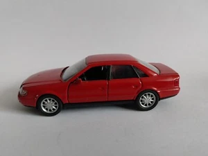 Audi A6 C4 1:43 Schabak. Red sedan, black interior and rare V8 engine! Perfect - Picture 1 of 10