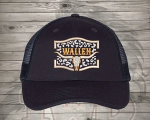 Morgan Wallen - MW - Bull Head Brand - Embroidered Mesh Hat - Picture 1 of 2
