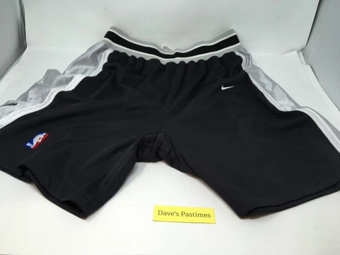 AUTHENTIC Nike NBA Game Shorts San Antonio Spurs Men’s Size 36 Black GOOD CON J2 Cover