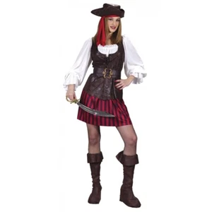 High Seas Buccaneer Costume - Size S/M Fits Size 2-8 - Picture 1 of 3