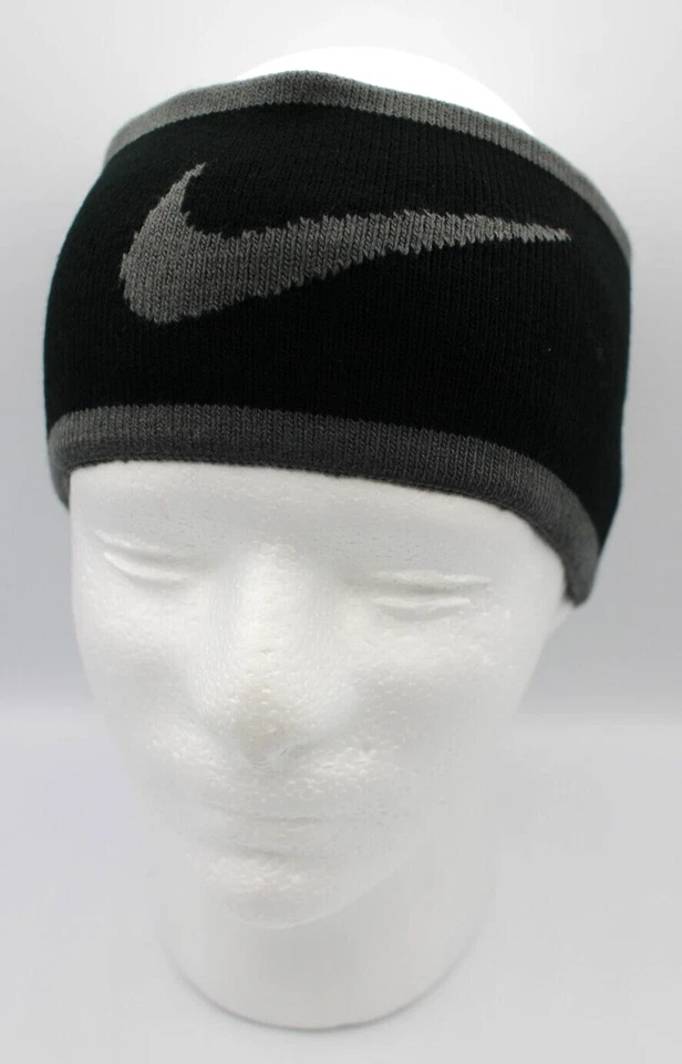 Nike Para Hombres Diadema Tejida Sin Costuras Reversible Hierro Gris/Negro Para Hombre Foto 1 de 4