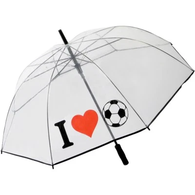 Ombrello Trasparente Calcio Golfschirm Schermo - Immagine 1 di 4