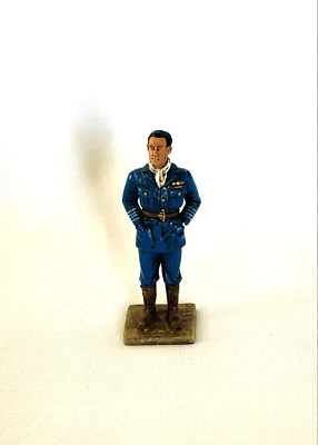 Figura de metal de la Segunda Guerra Mundial Douglas Bader Fighter Corgi Foward March soldado de juguete 1:32 Foto 1 de 4
