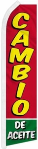 "CAMBIO DE ACEITE" advertising super flag swooper banner business oil change car - Picture 1 of 10