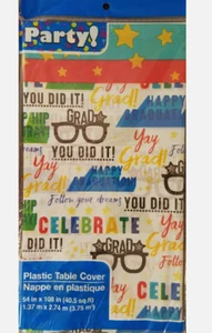 1 Graduation Table Cover Plastic 54”x108” NEW - Picture 1 of 1