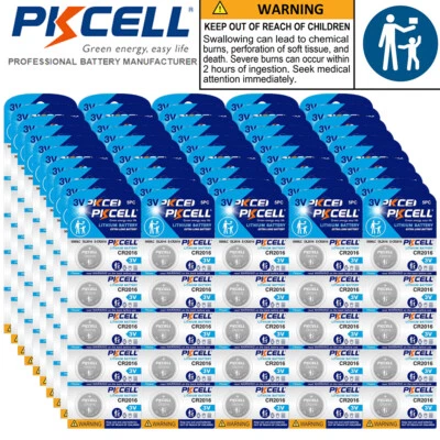 Wholesale 500x CR2016 ECR2016 3V Button Coin Cell Lithium Batteries for Key Fobs - Image 1 of 4