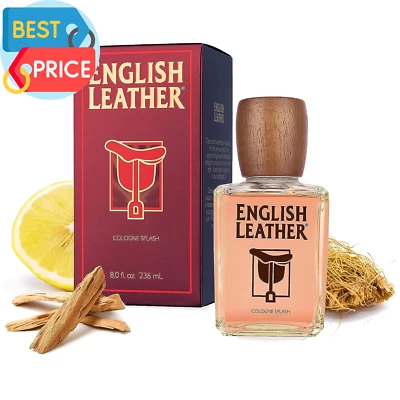 Colonia de cuero inglés para hombre 8 OZ Foto 1 de 4