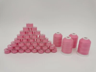 Sewing Thread Combo,size A,L or M prewound bobbin&4 spools same color top thread - Image 1 of 4