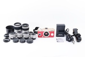 PENTAX Q-S1 Digital Camera [335 shots] & 6 Lenses Set From JAPAN #1689