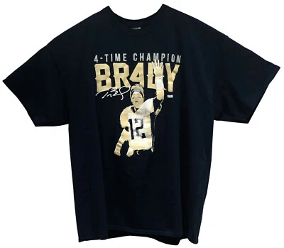 Camiseta de manga corta para hombre Tom Brady 4 Time Champions Patriots NFL talla 2XL NUEVA SIN ETIQUETAS Foto 1 de 4