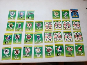 1990 Fleer Action Series Team Stickers Cards Set of 30 Baseball  Quiz Cards - Picture 1 of 4