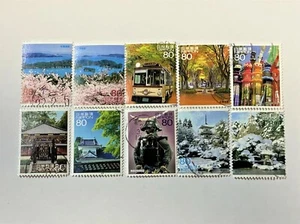 Japanese Used stamps Travel scenery series Miyagi Vol. 7 10 sheets 2010 February - Picture 1 of 1