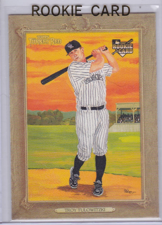 TROY TULOWITZKI ROOKIE CARD Topps Turkey Red RC Baseball Rockie TORONTO BLUE JAY - Image 1 of 2