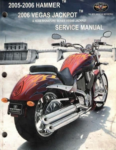 Original Victory Owners Manual de Servicio/Reparación 2005-2006 Hammer/Vegas Jackpot - Imagen 1 de 2