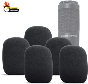 5Pcs Large Foam Mic Cover for AT2020  5 Pack Cardioid Condenser Microphone Winds - Picture 1 of 12