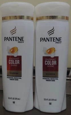 Lote de 2 champúes PANTENE PRO-V Radiant Color Shine 12,6 OZ cada uno Foto 1 de 3