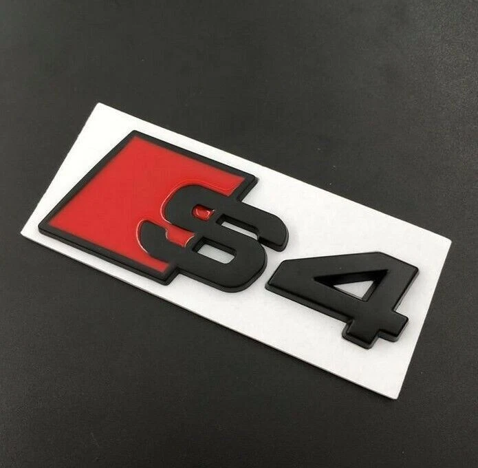 S4 Black Boot Badge Tail Badge Matte for Audi S4 Black - Image 1 of 1