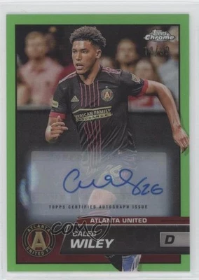 2023 Topps Chrome MLS Neon Green Refractor Auto /99 Caleb Wiley #47 Auto - Image 1 of 2