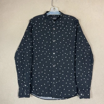 Camisa masculina APC M preta Rue Madame Paris manga longa bolso botão para cima - Imagem 1 de 4