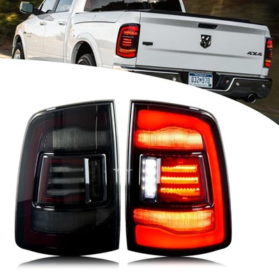 Luces traseras LED para Dodge Ram 2009-2018 4ta generación 1500 conjunto de luces traseras negras Foto 1 de 4