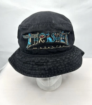 Thrasher Magazine Sombrero Cubo Bordado Negro Patinador Egipcio Jeroglífico S/M Foto 1 de 4