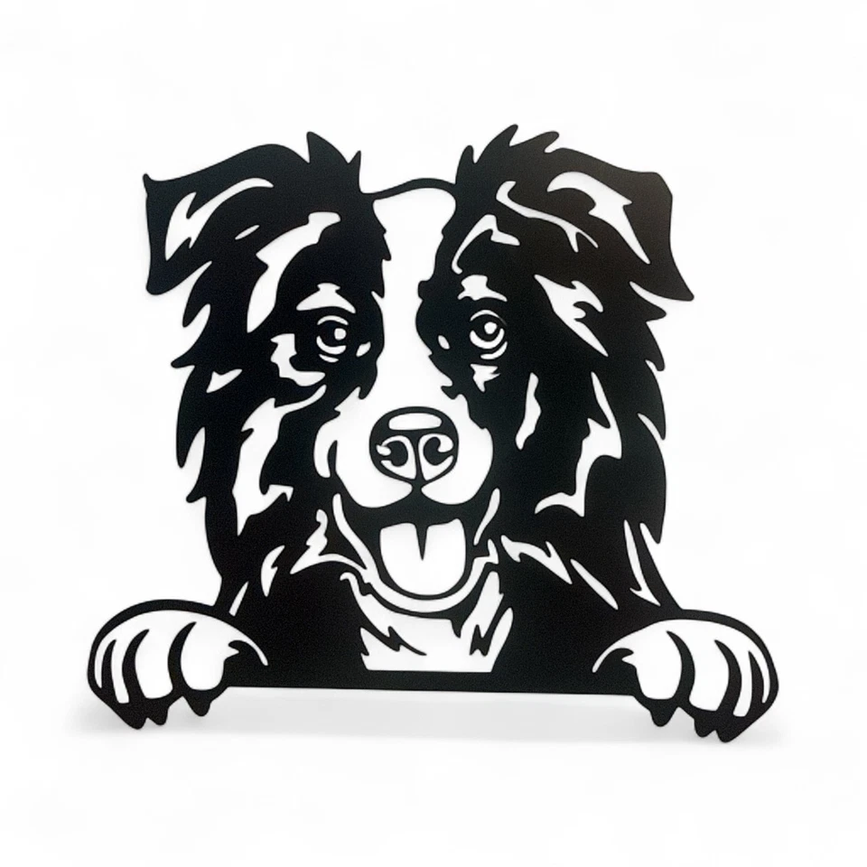 Calcomanía de vinilo BORDER COLLIE - Pegatina para parachoques ventana de pared Jeep coche camión Foto 1 de 4