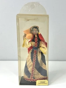 Vintage Israeli Woman Doll Figurine Handmade Original By Lerner 8” From Israel - Picture 1 of 7