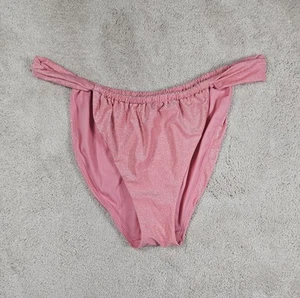 Neu No Boundaries Lurex Tab Tunnel Unterteil Bademode Pink Größe XL 15 17 - Bild 1 von 6
