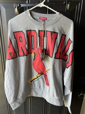 Mitchell & Ness 圣路易斯红雀队女式标志 LT 圆领 2X 全新带标签 MSRP 60 美元 — 第 1/4 张图片