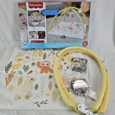 Детский игровой коврик просто чувствует новорожденного тренажерный зал с мобильными и сенсорными игрушками для активности - Изображение 1 из 4