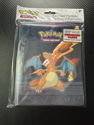 (Bin 9) Pokemon Ultra Pro 4 Carpeta de Bolsillos Portafolio CHARIZARD Marowak Salazzle Foto 1 de 3