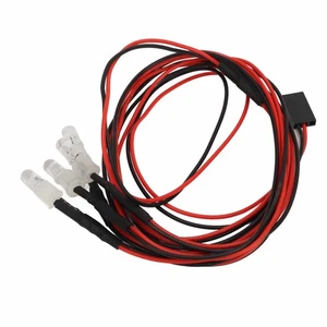 5PCS 4LED RC Lighting Kit Red White 5mm Universal RC Lighting System Kit SP - Picture 1 of 12