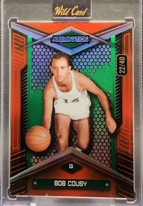 2024 Just the Hits Basketball Bob Cousy Orange/Green Foil 22/40 - Picture 1 of 2