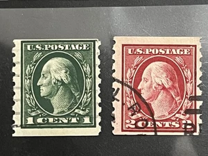 USA US - #412-13 Set OfPerf 8 - CV $50 - Gorgeous Stamps! - Picture 1 of 2