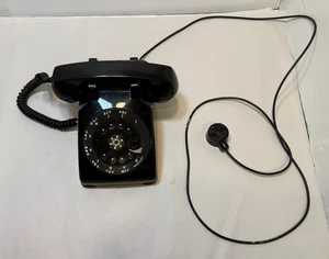 Vintage Bell System Black Rotary Dial Desk Telephone Western Electric - Picture 1 of 10