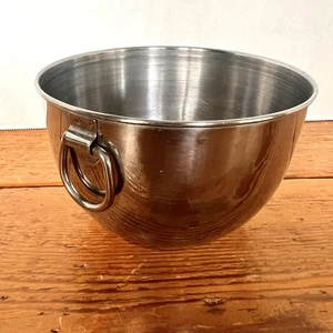 Stainless Steel Mixing Bowl Small D Ring Handle 5.25” Tall 3.25” Wide - Picture 1 of 7