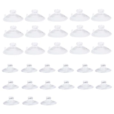  Ganci da parete con ventose in plastica trasparente da 30 pezzi senza ganci per - Immagine 1 di 4