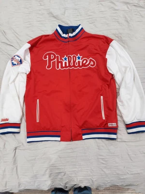 Philadelphia Phillies Stitches Full Zip Up Polyester Jacket Adult XL - Image 1 of 4